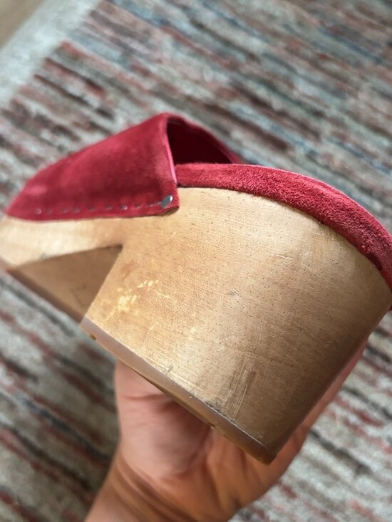 Charlotte Stone Martino Clog in Chili Size 9 - Picture 6 of 7